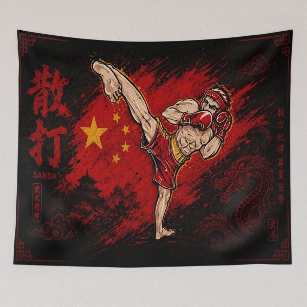 Item preview, Sanda Warrior High Side Kick Power designed and sold by Fei Long Design Hub.
