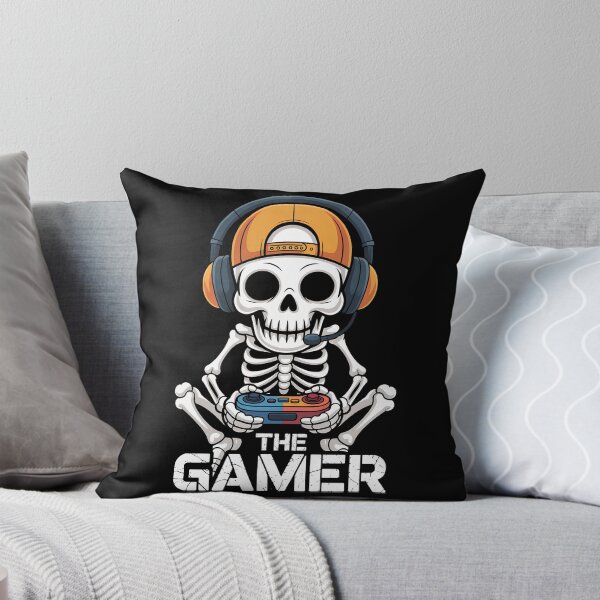 Item preview, The Gamer Skeleton Gaming Design | Funny Skull Gamer Graphic for Video Game Lovers designed and sold by JadmeStudio.