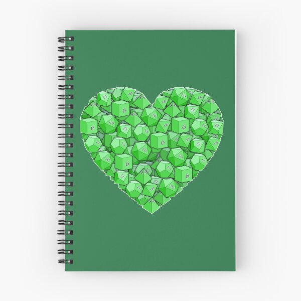 Item preview, Dice Heart - Green designed and sold by -Solarly-.