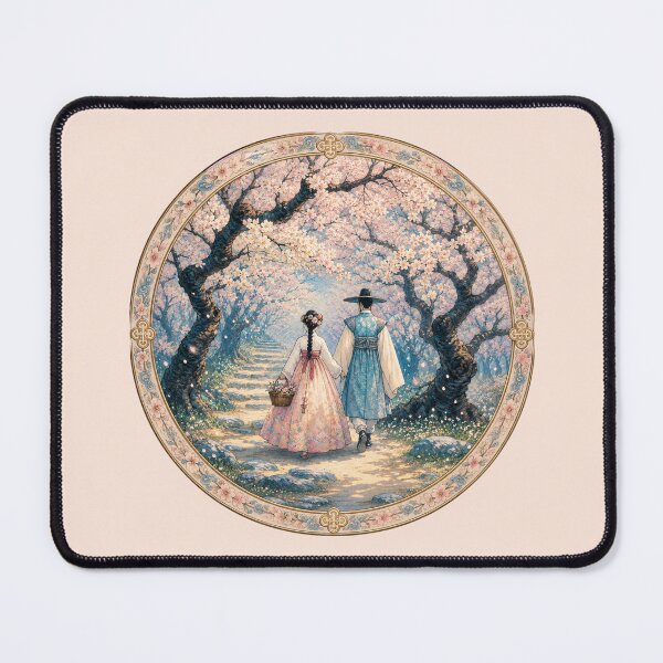 Item preview, Joseon Couple Cherry Blossoms Romance K-drama designed and sold by NerdiPop.