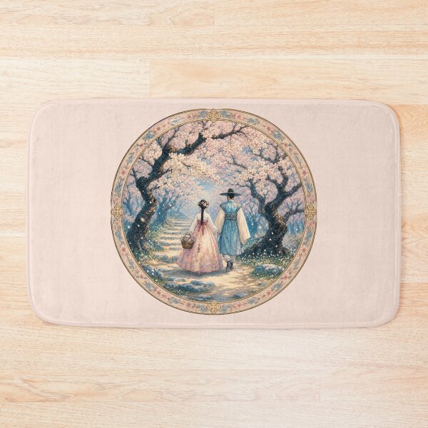 Item preview, Joseon Couple Cherry Blossoms Romance K-drama designed and sold by NerdiPop.