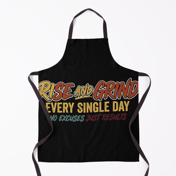 Item preview, Rise and Grind Every Single Day Retro Motivational T-Shirt - No Excuses Just Results Gym & Fitness Apparel designed and sold by No Excuses .