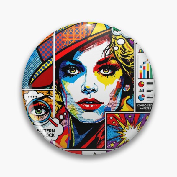 Item preview, Pop Art Graphic Women Portrait Promo Colorful Festival designed and sold by G-M-Designs.