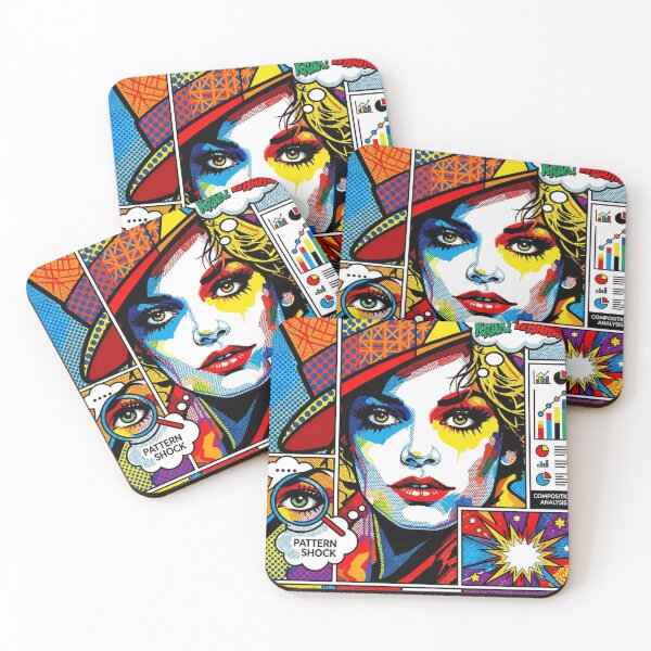 Item preview, Pop Art Graphic Women Portrait Promo Colorful Festival designed and sold by G-M-Designs.