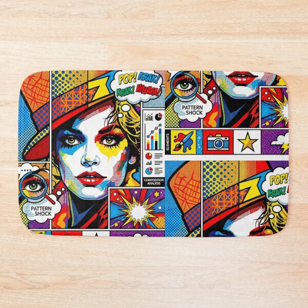 Item preview, Pop Art Graphic Women Portrait Promo Colorful Festival designed and sold by G-M-Designs.