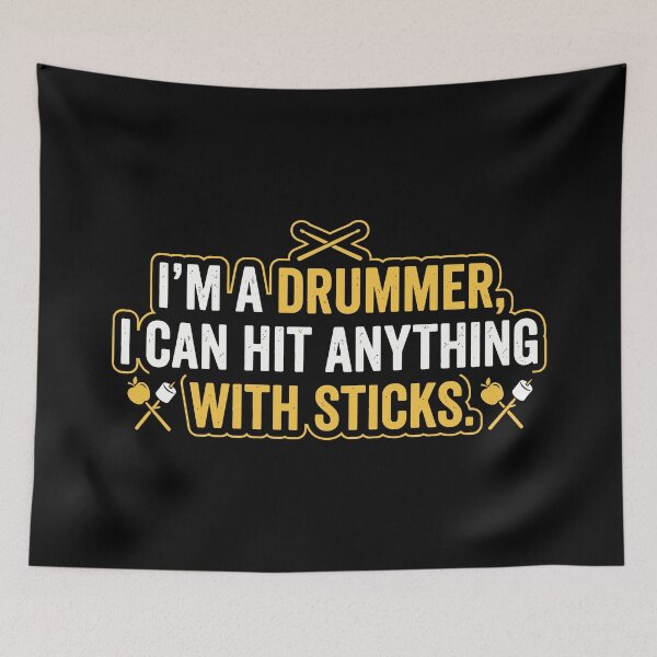 Item preview, I'm A Drummer, I Can Hit Anything With Sticks designed and sold by Amir Faysal.