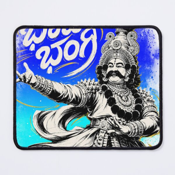 Item preview, ಭಾವ ಭಂಗಿ Yakshagana Kannada Typography Sticker | Traditional Yakshagana Art T-Shirt Design designed and sold by Kannada Ink Studio.
