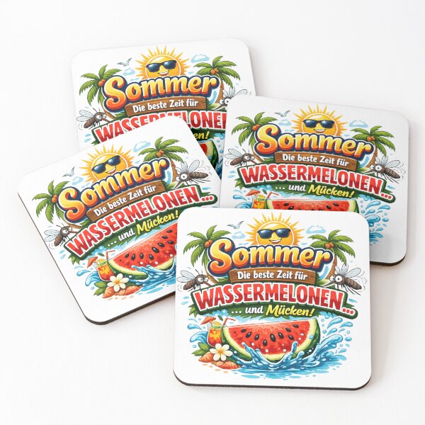 Item preview, Summer sun watermelon mosquito design – Fun holiday motif for a good mood despite buzzing pests designed and sold by CoolContent Factory.