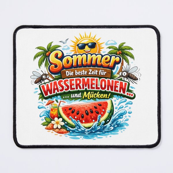 Item preview, Summer sun watermelon mosquito design – Fun holiday motif for a good mood despite buzzing pests designed and sold by CoolContent Factory.