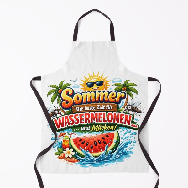Item preview, Summer sun watermelon mosquito design – Fun holiday motif for a good mood despite buzzing pests designed and sold by CoolContent Factory.
