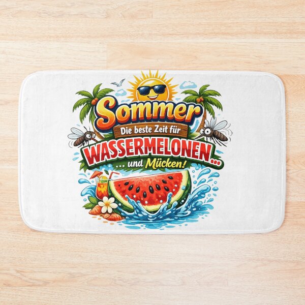 Item preview, Summer sun watermelon mosquito design – Fun holiday motif for a good mood despite buzzing pests designed and sold by CoolContent Factory.