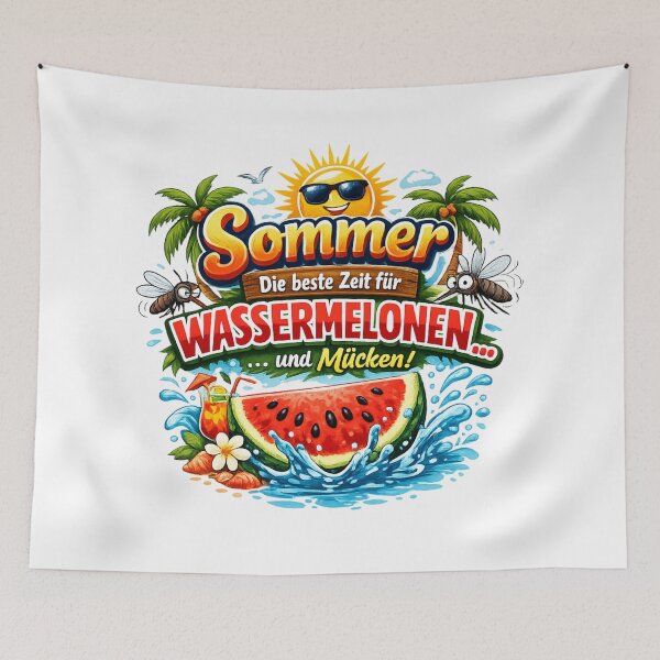 Item preview, Summer sun watermelon mosquito design – Fun holiday motif for a good mood despite buzzing pests designed and sold by CoolContent Factory.