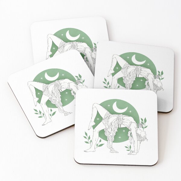 Item preview, Artemis Statue in Bridge Pose | Greek Goddess Yoga Art Print designed and sold by Ancient-Tales.