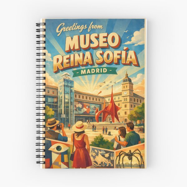 Item preview, Greetings from Museo Reina Sofia Madrid – Vintage Art Poster designed and sold by Earth Celebration Designs.