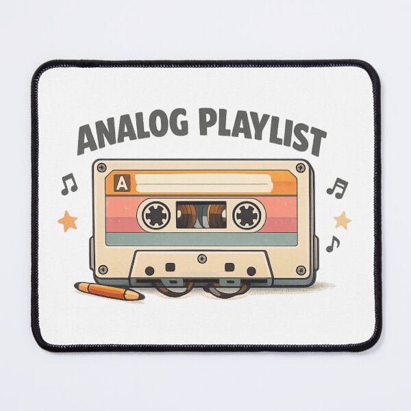 Item preview, Analog Playlist – Retro Cassette Tape Vintage Music Design designed and sold by MartBook.