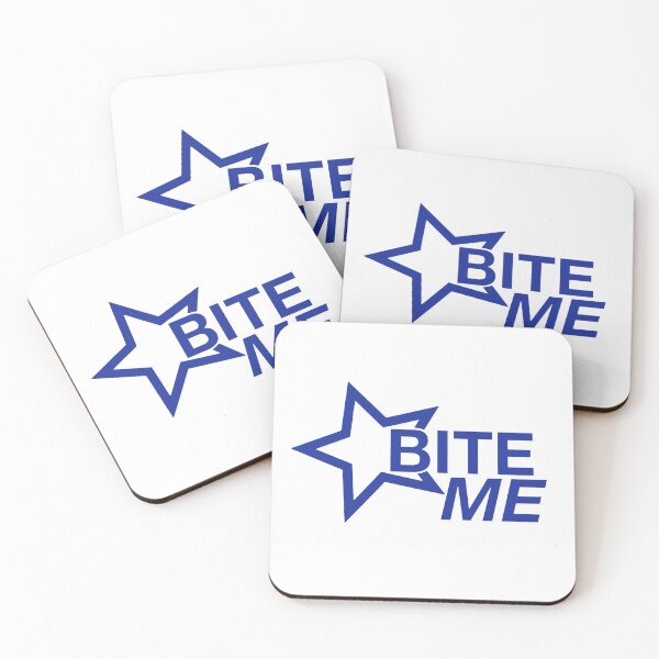 Item preview, bite me (blue) designed and sold by dyldesignz.