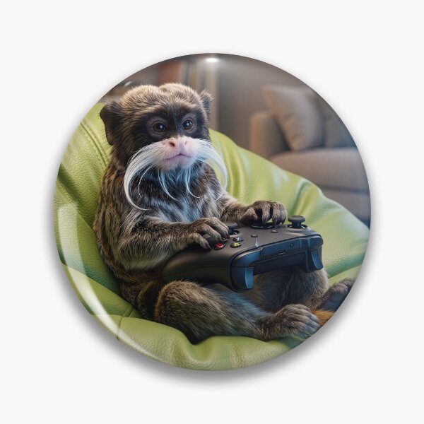 Item preview, Emperor Tamarin Is Old School Gamer designed and sold by Tridentulus.