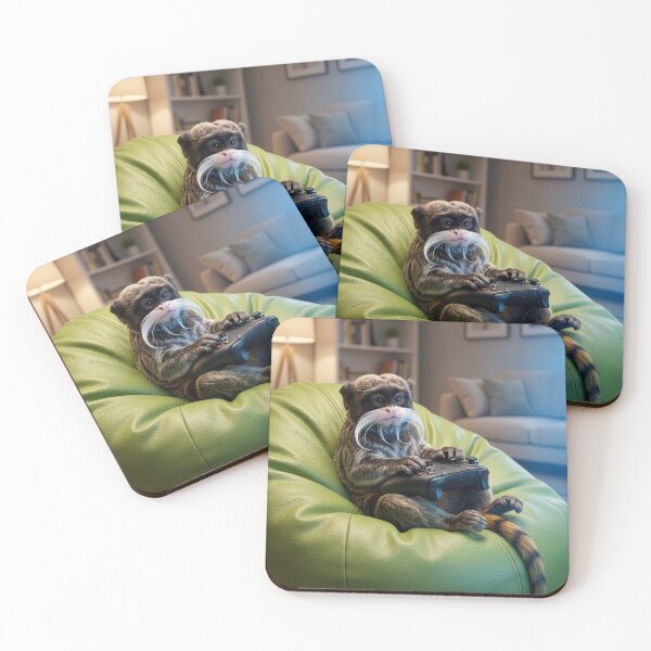 Item preview, Emperor Tamarin Is Old School Gamer designed and sold by Tridentulus.