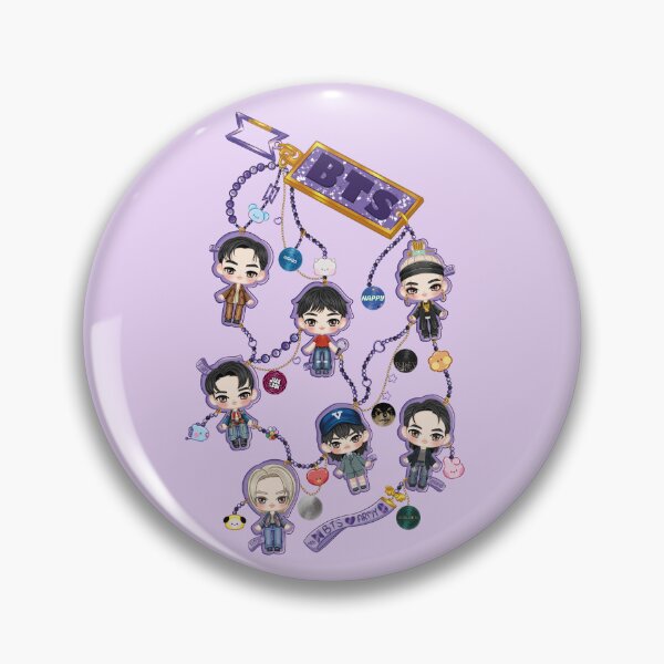 Item preview, Chibi keychain design inspired by the group BTS in the solo era designed and sold by mbs-desing.