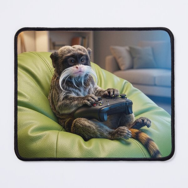 Item preview, Emperor Tamarin Is Old School Gamer designed and sold by Tridentulus.