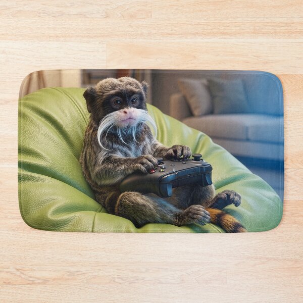 Item preview, Emperor Tamarin Is Old School Gamer designed and sold by Tridentulus.