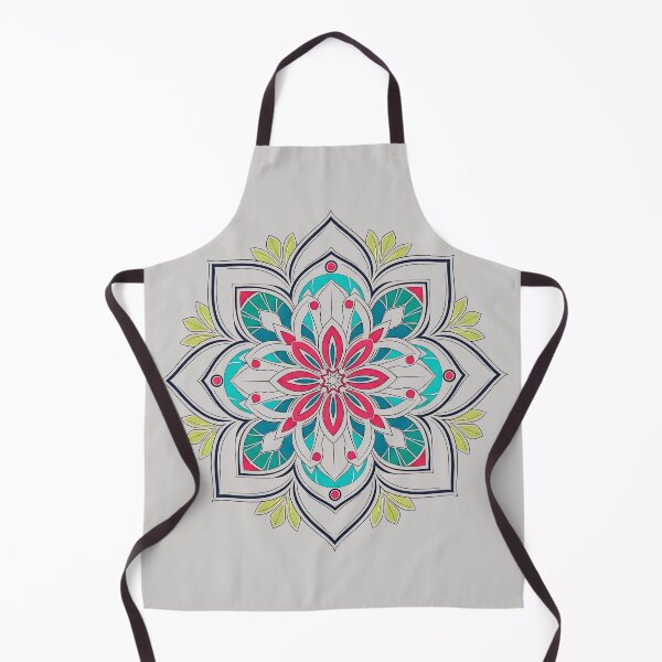 Item preview, Turquoise and Pink Mandala Floral Harmony designed and sold by UrbanPrts.