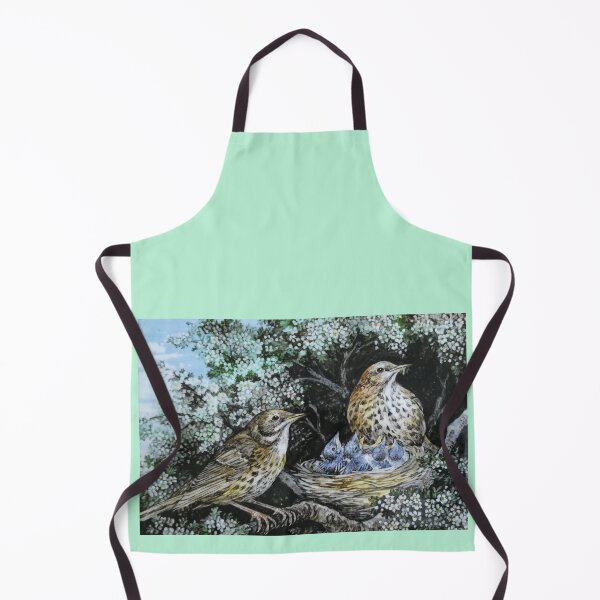 Item preview, Thrushes with chicks in nest R E Whitaker designed and sold by Collector-RB.