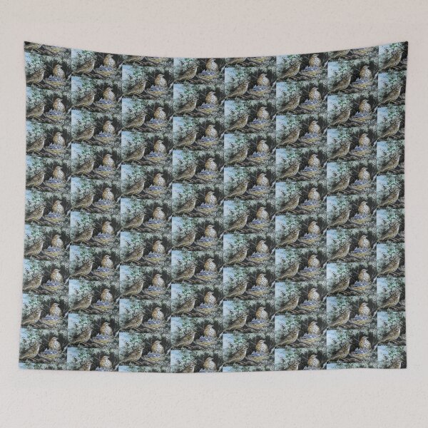 Item preview, Thrushes with chicks in nest  R E Whitaker designed and sold by Collector-RB.