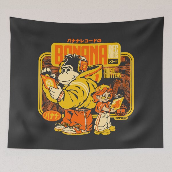 Item preview, Banana Records designed and sold by Ilustrata®.
