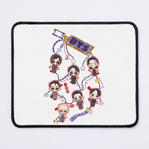 Item preview, Chibi keychain design inspired by the group BTS in the Arirang era designed and sold by mbs-desing.