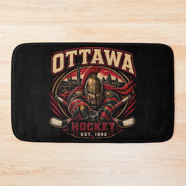 Item preview, Ottawa Hockey Mascot Logo | Vintage Hockey Fan Apparel designed and sold by TKOprintdesigns.