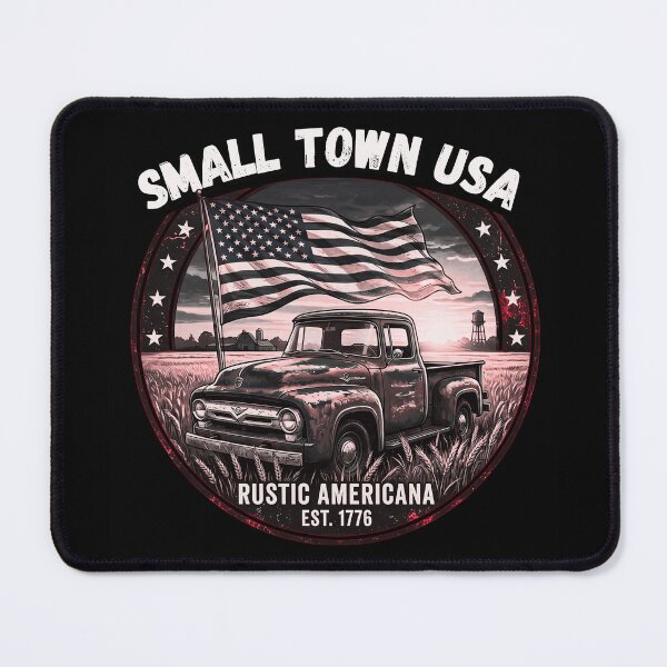 Item preview, Small Town USA, Patriotic 1776 Americana Design, Vintage Style with Old Truck and Flag designed and sold by CMM-Designs.