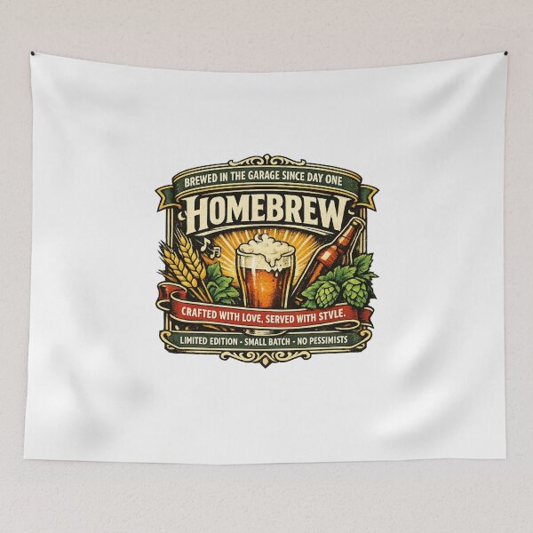 Item preview, Vintage Garage Homebrew Beer Badge designed and sold by Dresut.