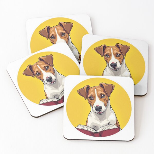 Item preview, Jack Russell Terrier reading book designed and sold by Prints by Mat.