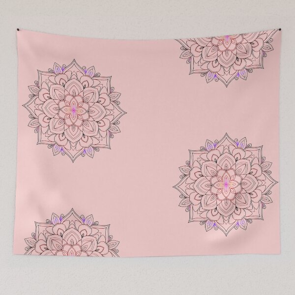 Item preview, Purple Red Lotus Mandala Geometric Purity designed and sold by UrbanPrts.