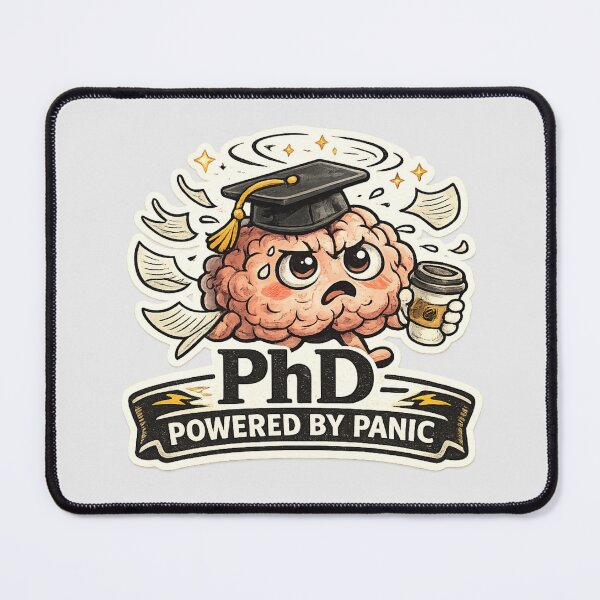Item preview, PhD Permanently Head Damaged – Funny Doctorate Graduation Gift designed and sold by Fanverse Merchandise.