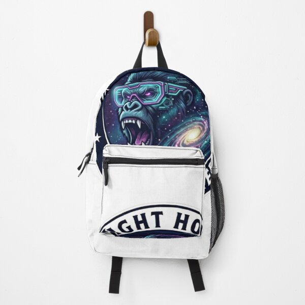 Item preview, Space Gorilla Night Howl Wild and Free Retro Emblem designed and sold by JeevanStickers.