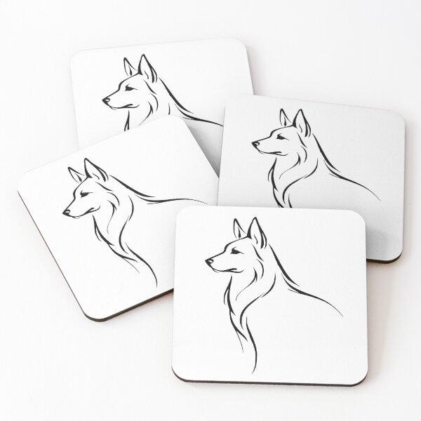 Item preview, Majestic German Shepherd – Minimal Shepherd Dog Art | Line Art German Shepherd Illustration designed and sold by Fernhaven.