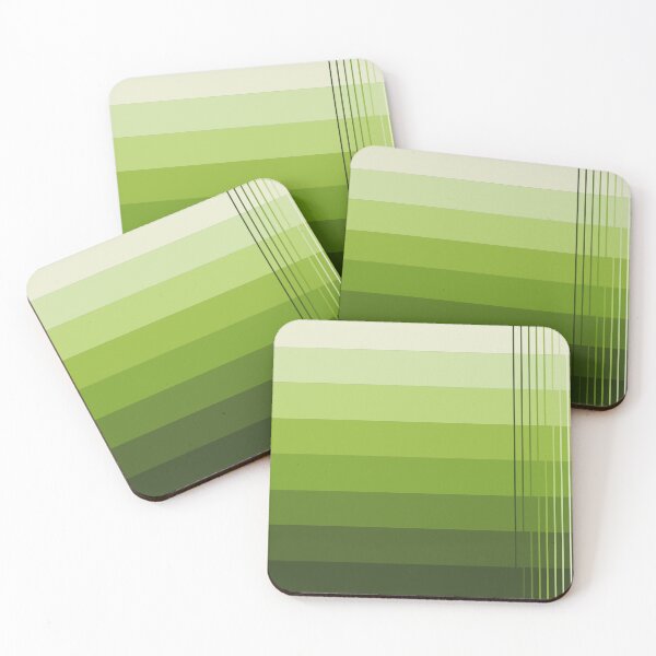Item preview, Simple design with shades from light to dark olive designed and sold by Cherevan.