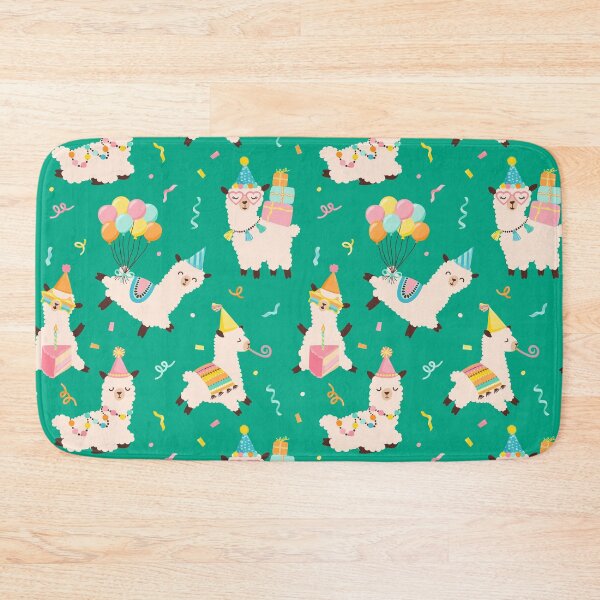 Item preview, Llama Birthday Party Girls Green designed and sold by SamAnnDesigns.