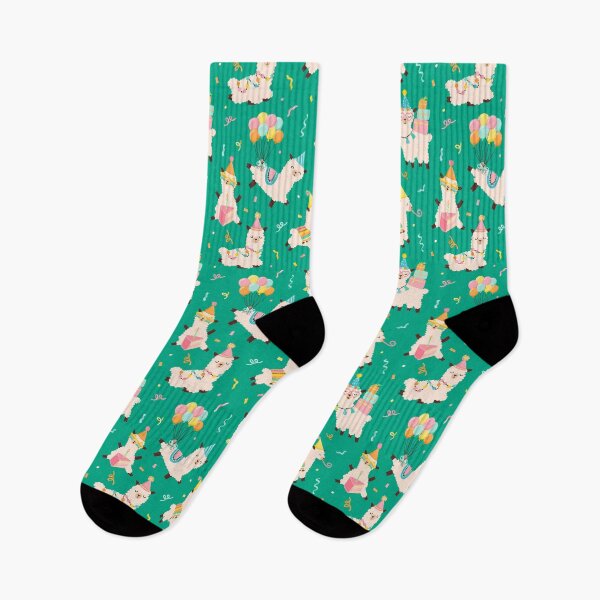 Item preview, Llama Birthday Party Girls Green designed and sold by SamAnnDesigns.
