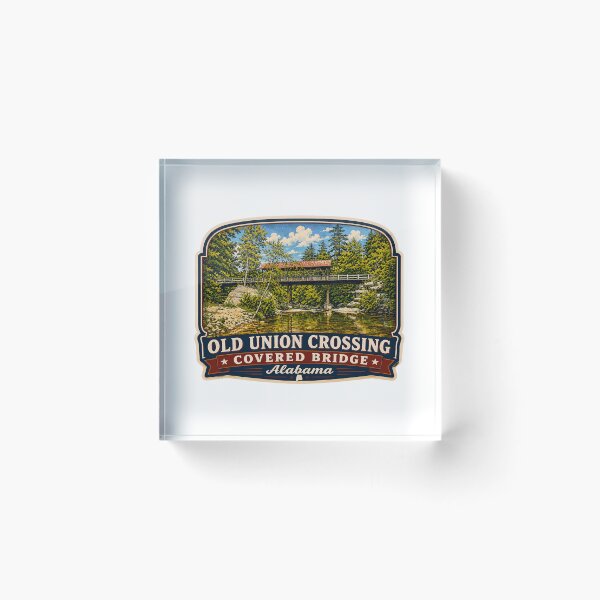 Item preview, Old Union Crossing Covered Bridge sticker designed and sold by gotucoveredart.