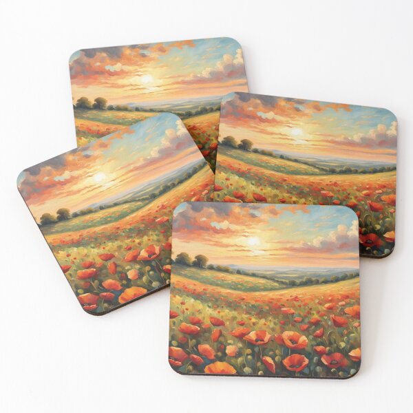 Item preview, Where Poppies Meet the Sky designed and sold by Undersea Ai Art.