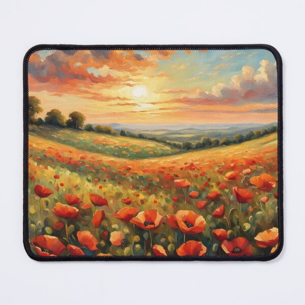 Item preview, Where Poppies Meet the Sky designed and sold by Undersea Ai Art.