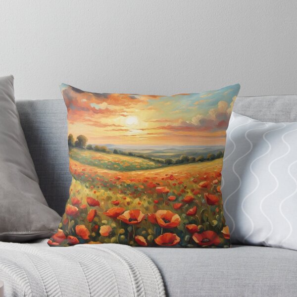 Item preview, Where Poppies Meet the Sky designed and sold by Undersea Ai Art.