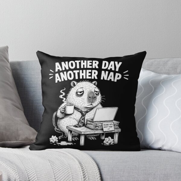 Item preview, Funny Capybara Office Humor: Another Day Another Nap designed and sold by CircinusStore.