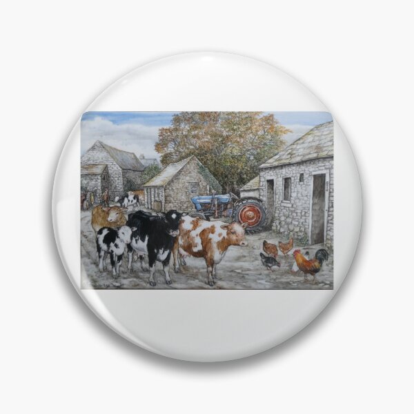 Item preview, Farm yard by R E Whitaker designed and sold by Collector-RB.