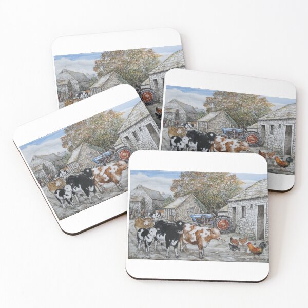 Item preview, Farm yard by R E Whitaker designed and sold by Collector-RB.