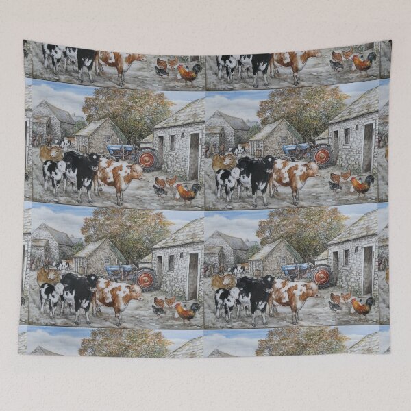 Item preview, Farm yard by R E Whitaker designed and sold by Collector-RB.