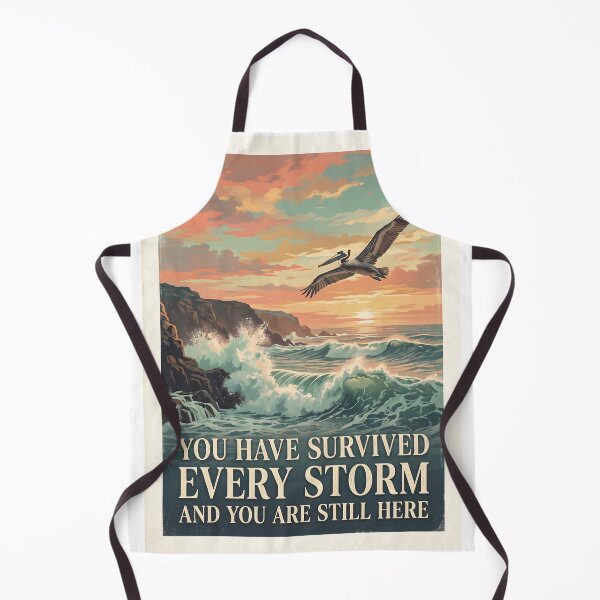 Item preview, You Have Survived Every Storm – Ocean Therapy Poster Design designed and sold by Sea Gem.